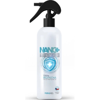 Nanolab dezinfekčný sprej na ruky aj predmety NANO+ Silver 500ml