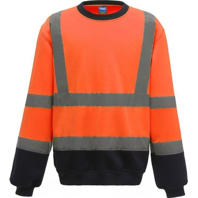 Yoko reflexná mikina HVJ510 Fluorescent Orange