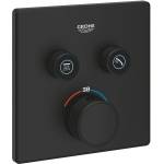 GROHE Grohtherm SmartControl Термостат за вграждане с 2 извода, цвят phantom black (102166KF00)