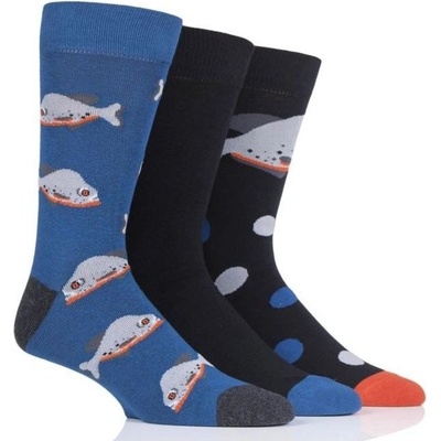 Wild Feet ponožky pánske Pirane 3 Páry