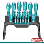 TOTAL Комплект отвертки със стойка TOTAL, SL, PH, Tx, CrV, 14 части (TL THT250614)