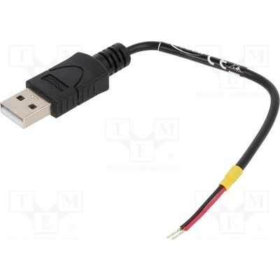 Delock 85250 USB 2.0 vodiče USB A vidlice 100mm černý