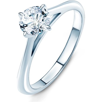 Savicki Zásnubný prsteň The Light biele zlato diamant DL-R3 1 B