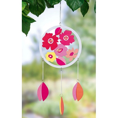 Gilde Růžový kovový Dreamcatcher Paradise, 80 cm