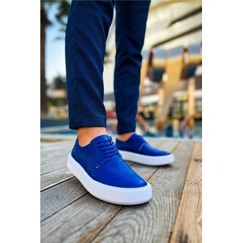 Chekich Мъжки обувки с връзки ch149 cbt - Сини #369955 (369955_Синьо)