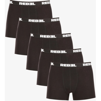 Nedeto Комплект от пет мъжки боксерки в черно Nedeto Rebel Nedeto | Cheren | МЪЖЕ | M