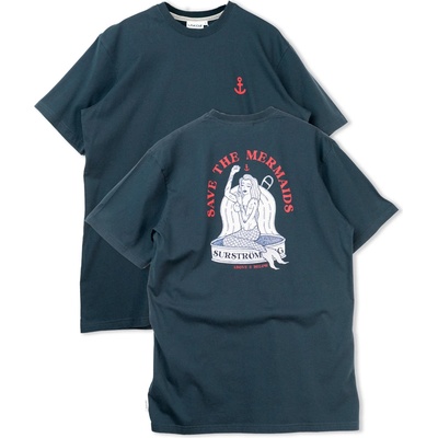 LAKOR Мъжка тениска LAKOR Save The Mermaids Back T-Shirt - Blueberry (216-7685-0113)