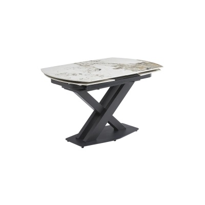 Carmen Разтегателна трапезна маса digora l new - сив / бяло