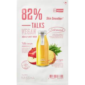 Missha Talks Vegan Squeeze Sheet Mask [Skin Smoother] Маска за лице дамски 27gr