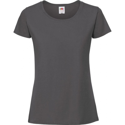 Fruit of the Loom LADY-FIT ICONIC 195 T / Дамска тениска от плътен памук - антрацит XL (161424a3704)