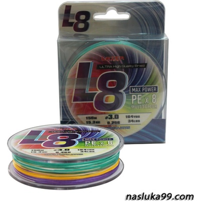 Lazer Плетено влакно Lazer PE L8 Multicolour (946036)