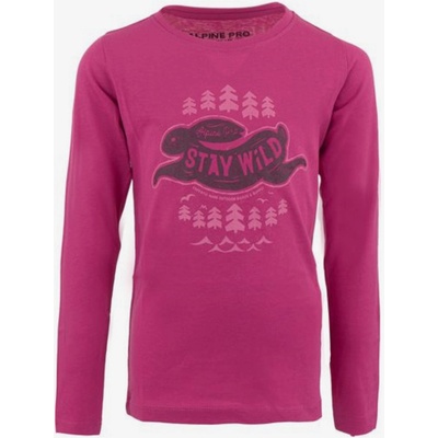 Alpine Pro Розова памучна тениска за момичета ALPINE PRO KIAMO ALPINE PRO | Rozov | Момичешки | 160/162