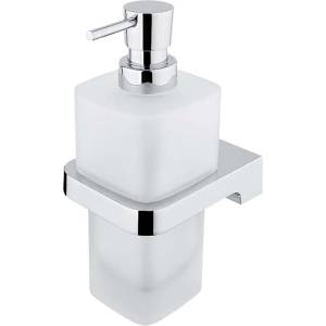 Nimco Maya - Дозатор за сапун с държач, матирано стъкло/хром MA 29031H-26 (MA 29031H-26)