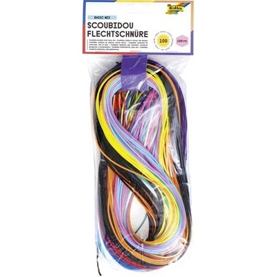 folia Креативна прежда, 100 см, 100 части, FOLIA, Basic Mix", смесени цветове 731100 (731100)