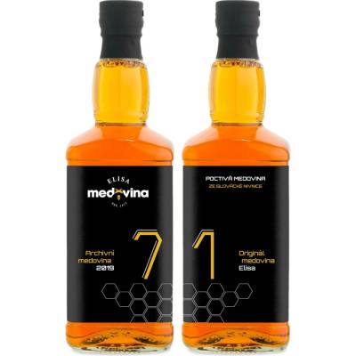 Medovina Elisa dárek k 71. narozeninám 11% 2 x 0,5 l