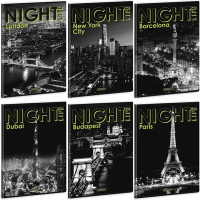 ARS UNA Zošit A4 čistý Nightlife