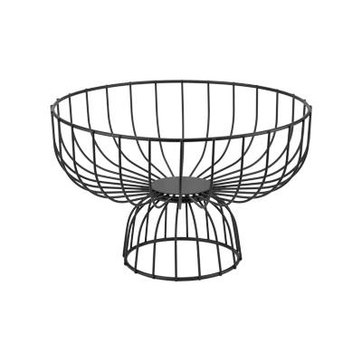 Horecano HORECANO-REN-Фруктиера метална кръгла на столче Ø28xh18.5cm ЧЕРНА (HC-39159) (0139159)