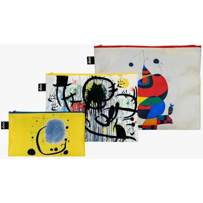 LOQI Taštičky na zip 3 ks joan miro