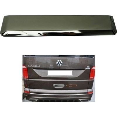Nerez leštený čierny kryt zadného madla u vyklápacích dverí Omtec VW T6