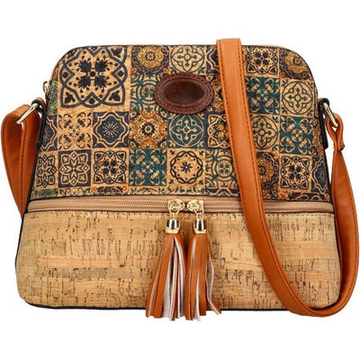 crossbody dámská kabelka v korkovém designu T8297 typ 8