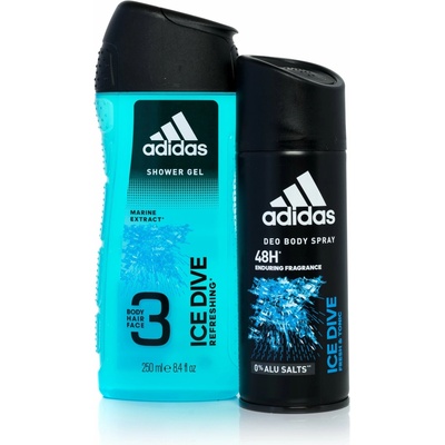 Adidas Ice Dive - deospray 150 ml + 3v1 sprchový gel 250 ml