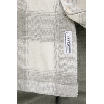 Tommy Hilfiger Памучна риза Tommy Hilfiger в сиво със стандартна кройка с класическа яка MW0MW40483 (MW0MW40483)