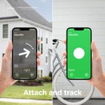 elago 2 броя силиконови калъфи с лепяща основа за Apple AirTag - Elago AirTag Silicone Sticker Pads (бял-фосфор) (EATPAD-LUBL-2P)