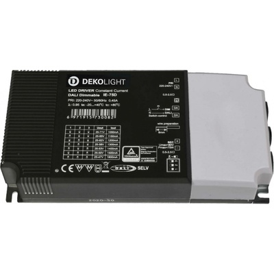Deko-Light napájení BASIC, DIM, Multi CC, IE-75D konstantní proud 1050-1600 mA IP20 stmívatelné 25-70V DC 26,00-75,00 W 862194