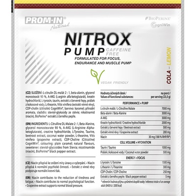 Prom-in Nitrox Pump Caffeine Free Clean 23,5 g