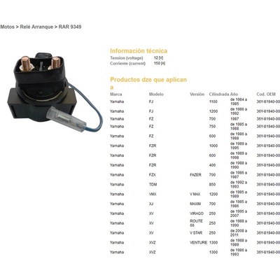 Startovací relé startéru DZE ELEKTRYKA 09349-01 | Zboží Auto