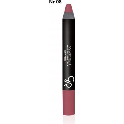 Golden Rose Matte Crayon Lipstick č 08 matný rúž na pery 3,5 g
