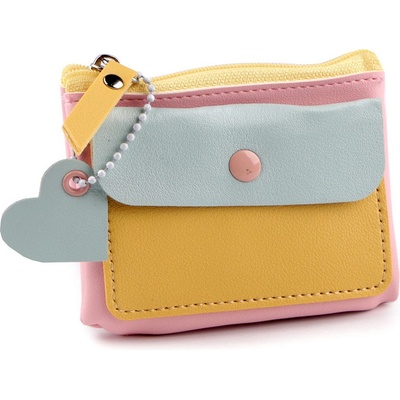 Peněženka mini kabelka klíčenka 4 růžová sv.