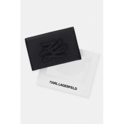 KARL LAGERFELD калъф за карти дамски от кожа K/AUTOGRAPH (B2W32064)