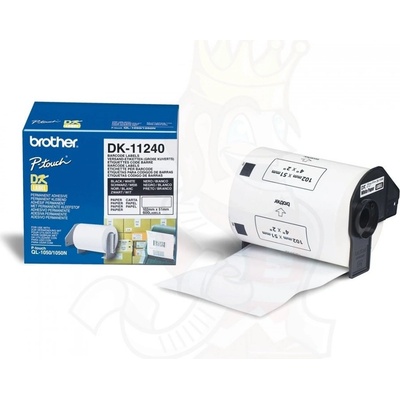 Brother DK-11240, 102mm x 51mm, biela, originálna papierová role