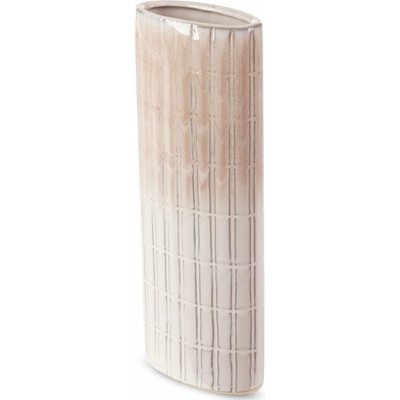 EUROFIRANY KERAMICKÁ VÁZA EDNA (07) 12X6X31 CM KRÉMOVÁ