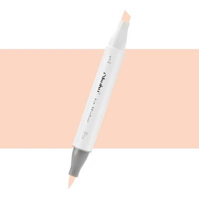 Lihová fixa OHUHU oboustranná Brush & Chisel, Salmon Pink (YR4)
