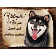 Sport hobby Cedulka Shiba-Inu II Vstupte CP863 20 x 15 cm