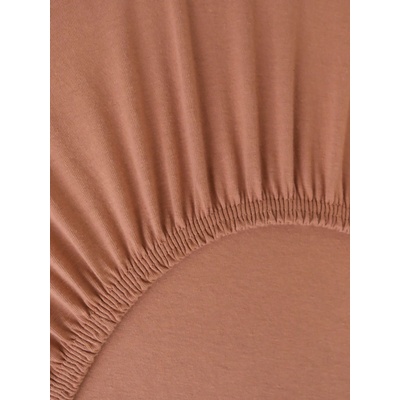 MKLozkoviny.sk Jersey plachta Classic terakota 140x200