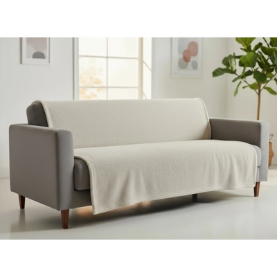 Mybesthome Přehoz na sedačku - pohovku - deka LOREN béžová 170x210 cm – Zboží Dáma