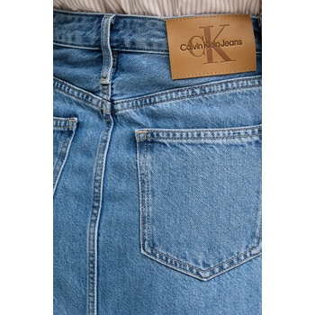 Calvin Klein Jeans Дънкова пола Calvin Klein Jeans в синьо дълга със стандартна кройка J20J225192 (J20J225192)