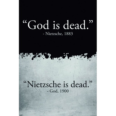 Plagát, Obraz - God is Dead, 61 × 91.5 cm