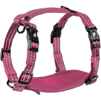 Alcott Adventure harnesses - нагръдник за куче Адвенчър, розов, размер S: 15 см дължина, 25-35 см шия, 38-50 см гръден кош, ширина на лентата 1, 5 см - HSSMPK