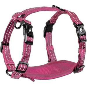 alcott Adventure harnesses - нагръдник за куче Адвенчър, розов, размер S: 15 см дължина, 25-35 см шия, 38-50 см гръден кош, ширина на лентата 1, 5 см - HSSMPK