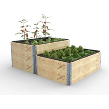 Benco Vyvýšený záhon dřevěný 120 x 80 x 20 cm přírodní smrkové dřevo