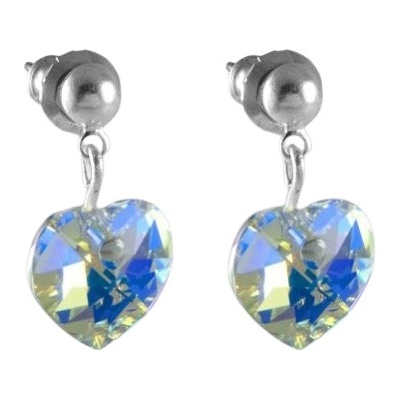 JSB se Swarovski Elements tvar srdce duhová 793902 ab
