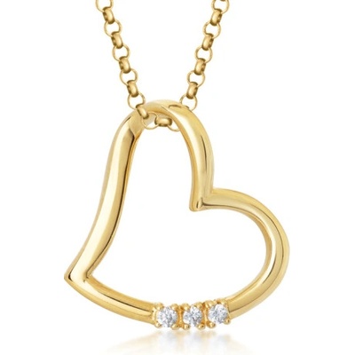Sofia Diamonds zlatý prívesok s diamantmi AUAOQP14J0P H I