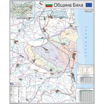 Mapmedia Карта на община Бяла