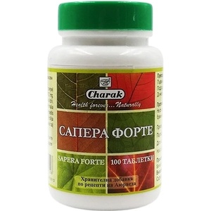 Charak Pharma Сапера форте За нормално кръвно налягане, 100 таблетки, Charak Pharma