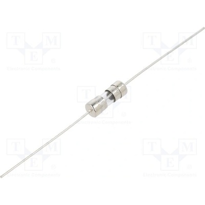 BEL FUSE MJS 600-R Pojistka: tavná; kulatý,sklěněná; 0,6A; 250VAC; rychlá; 5x15mm; MJS