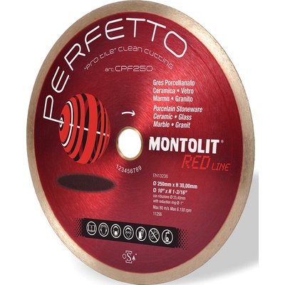 Montolit Diamantový kotúč 250 mm CPF250